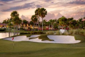 Golf course at PGA National in Palm Beach Gardens, Florida