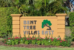 Entrance sign in Bent Tree East