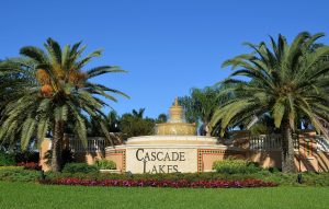 entrance sign for Cascade Lakes