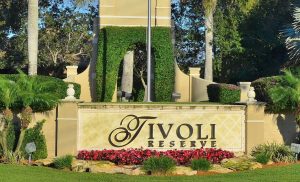 Entrance sign to Tivoli Reserve