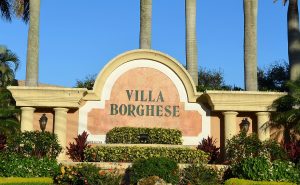 entrance to Villa Borghese