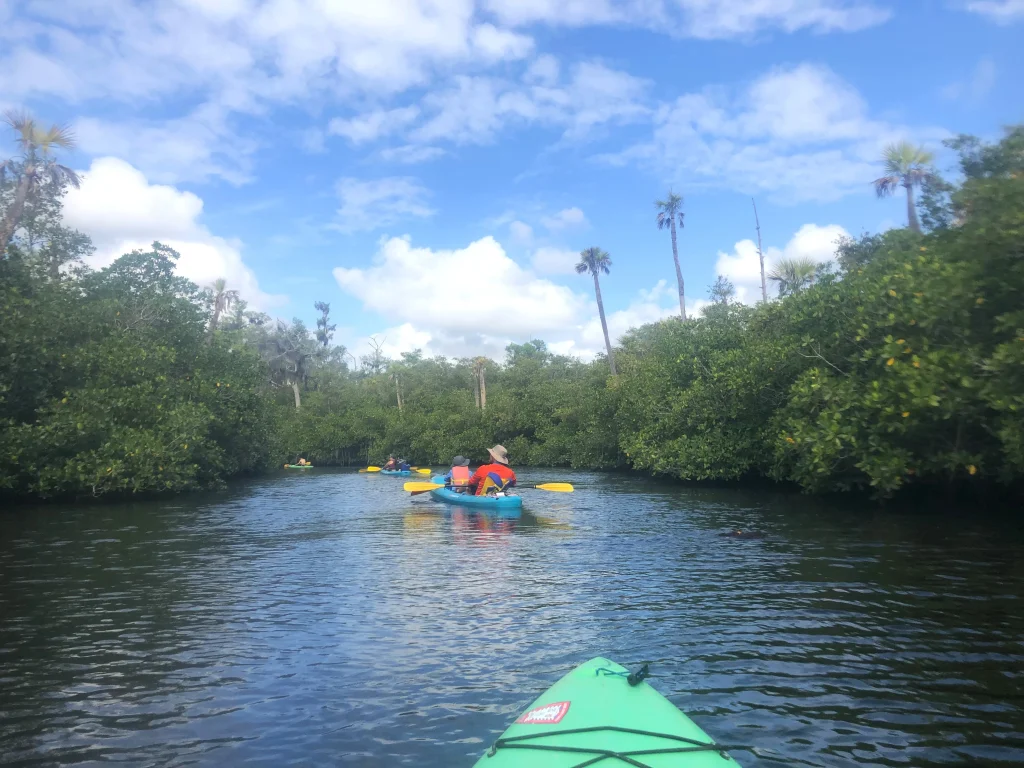 Family Kayaking in Jonathan Dickinson State Park