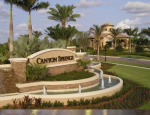 Canyon Springs homes in Boynton Beach Florida