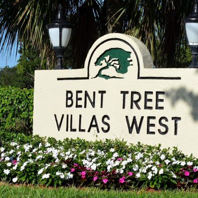 BENT TREE VILLAS WEST Picture of the entrance sign