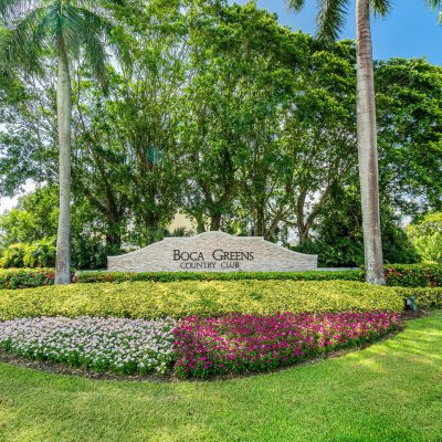 Boca Greens Country Club Homes For Sale - Picture of the entrance sign