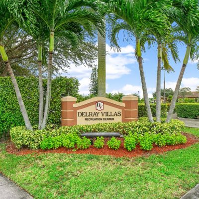Delray Villas Homes For Sale - Picture of the entrance sign