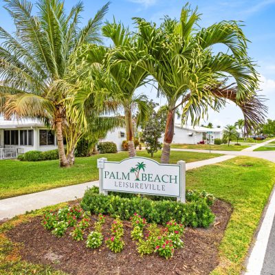 Palm Beach Leisureville Homes For Sale - Picture of the entrance sign